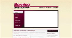 Desktop Screenshot of berningconstruction.com