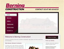 Tablet Screenshot of berningconstruction.com